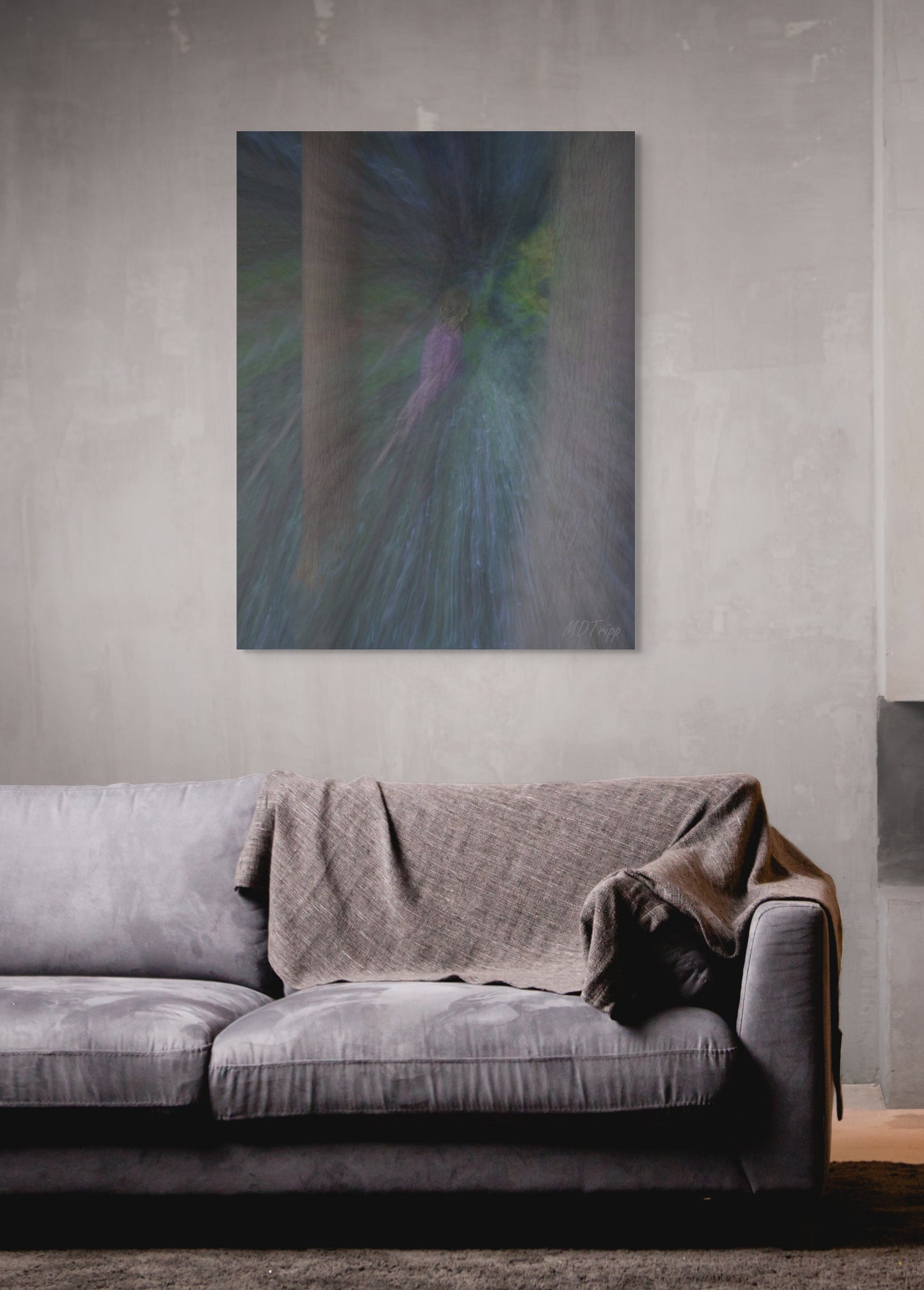 A captivating painting capturing a fleeting moment, with dynamic brushstrokes and a blend of vivid and soft tones.