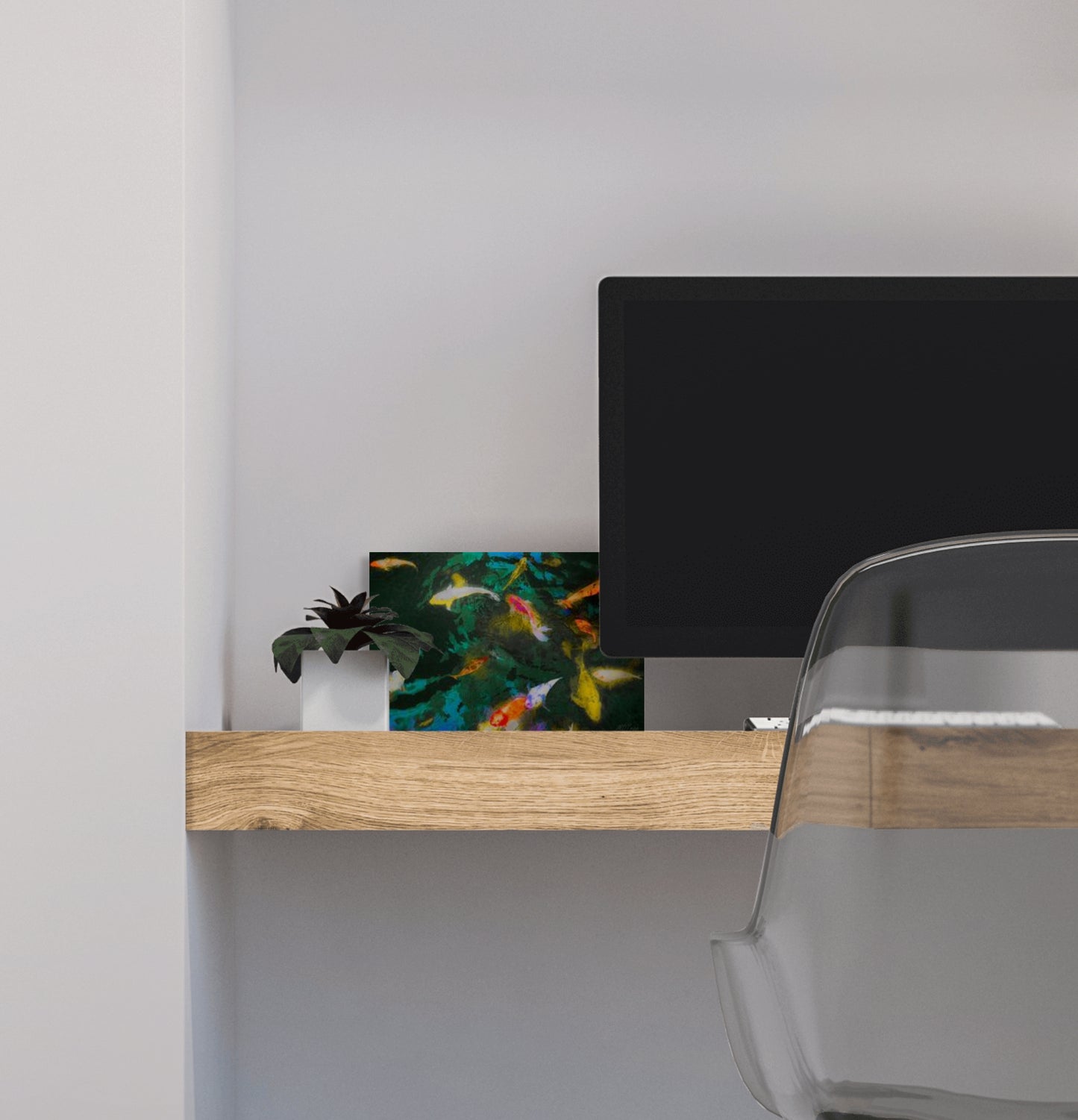 A lively painting depicting a group of friends enjoying time together, surrounded by vibrant colors and a cheerful atmosphere.