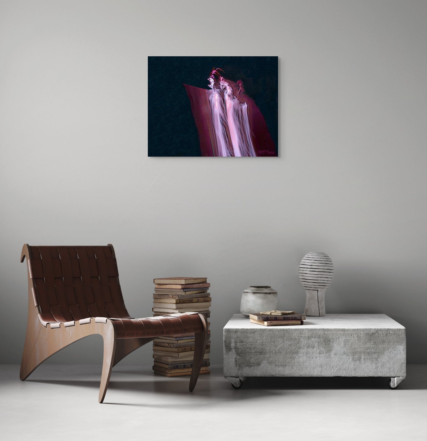 A powerful painting celebrating the union, featuring intertwined figures and vibrant colors that convey unity and shared strength.