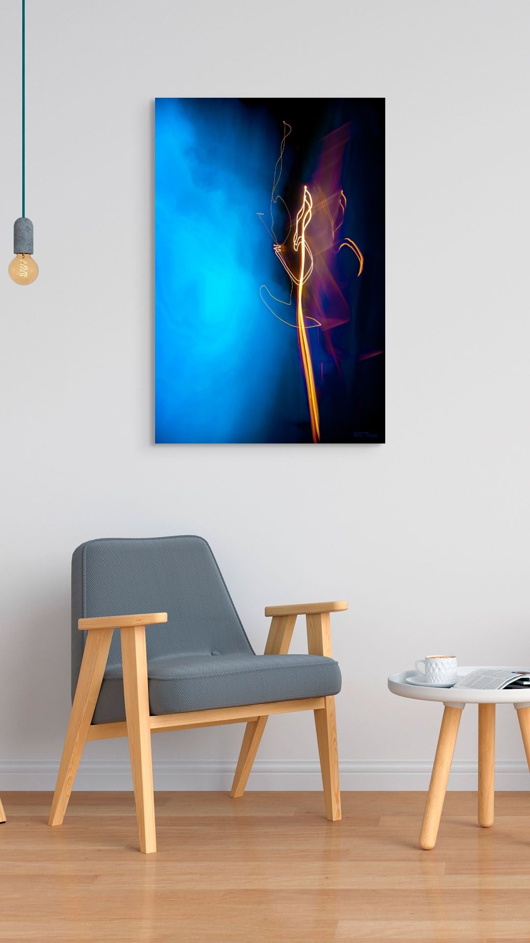 A dynamic painting titled 'Hard Jazz,' featuring bold, abstract forms and energetic lines that reflect the intensity and rhythm of jazz music.