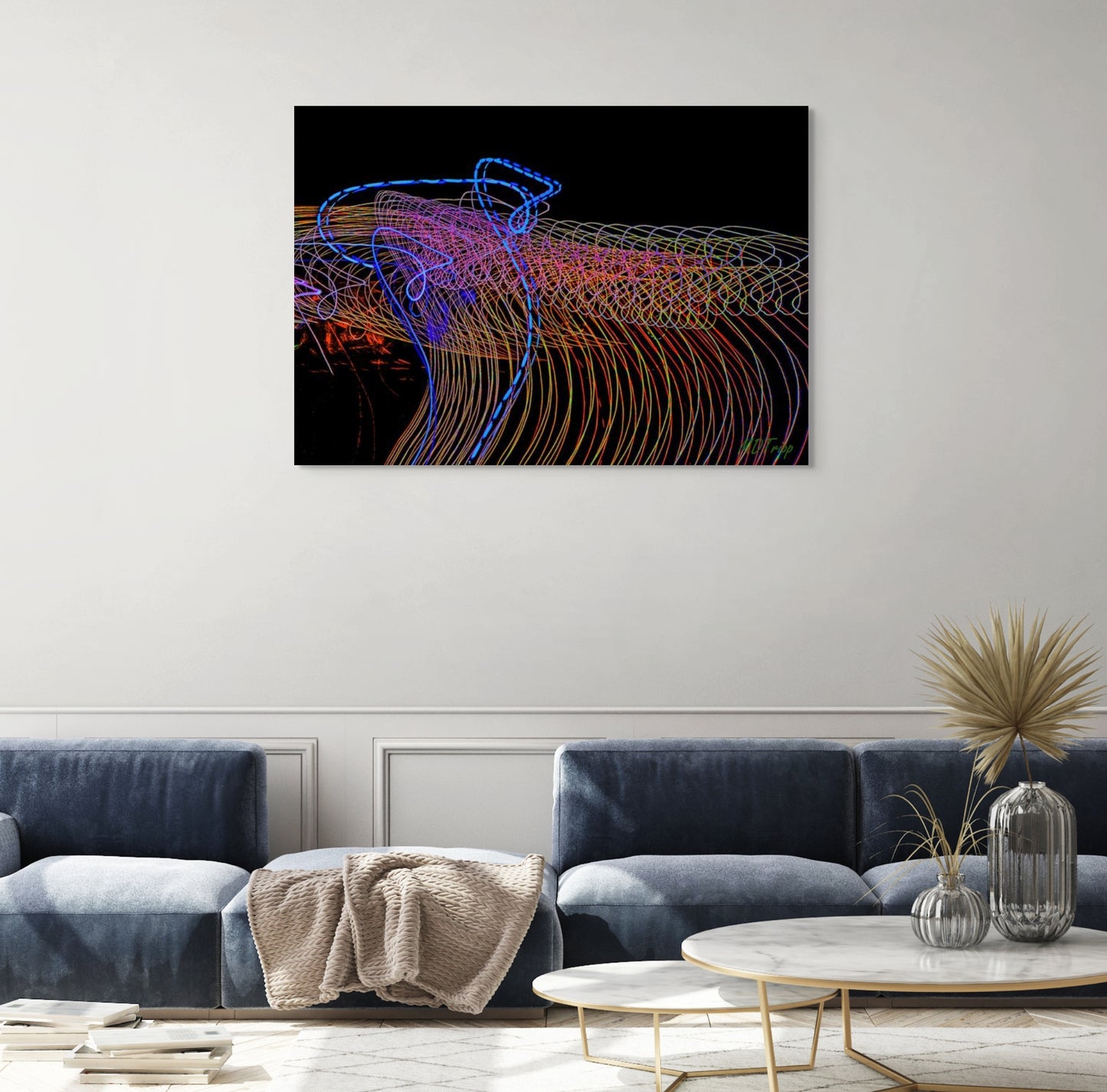 A striking painting titled 'Master Sargent,' portraying a commanding figure in military attire, exuding authority, discipline, and leadership.