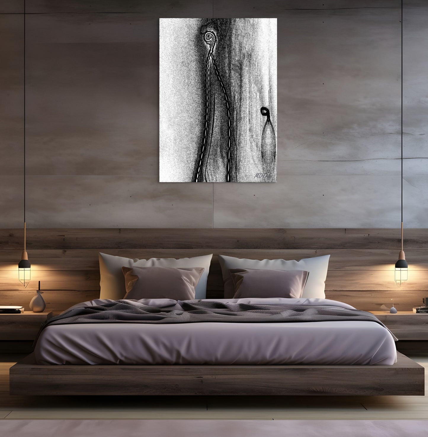 A heartfelt painting titled 'Mom and I,' capturing the tender bond between a mother and child, filled with warmth and affection.