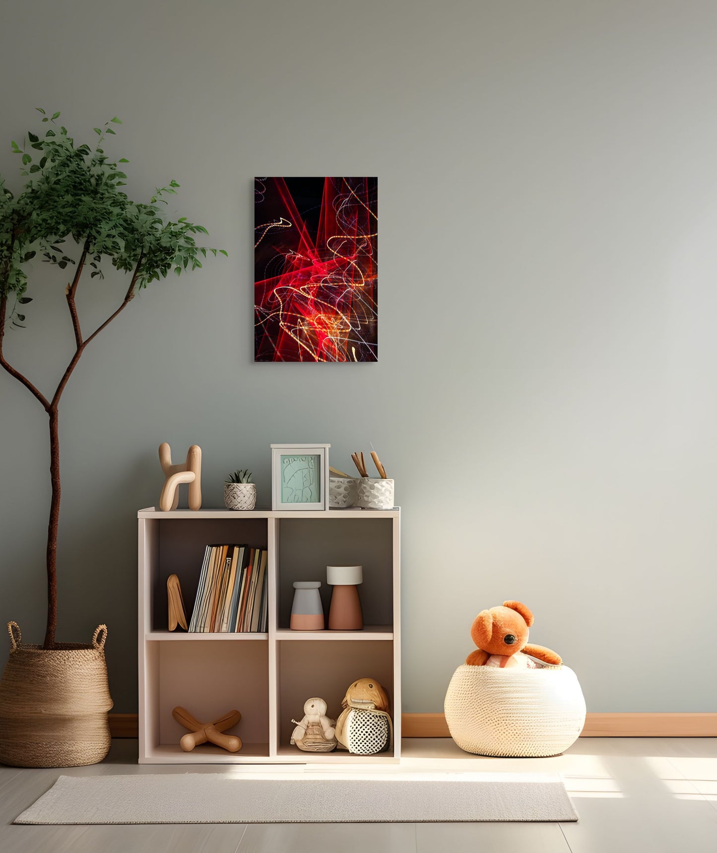 A luminous painting titled 'Star of Faith,' featuring a radiant star shining brightly in a dark sky, symbolizing hope, guidance, and spiritual inspiration.