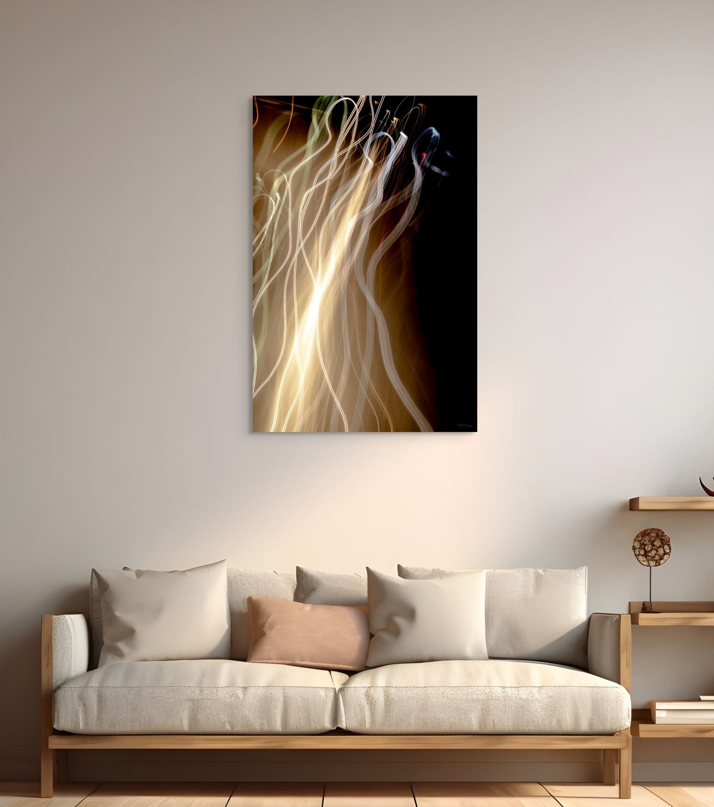 An evocative painting titled 'Trails of Touch,' featuring abstract or figurative elements that convey the intimacy and connection of touch, symbolizing emotion and human connection.