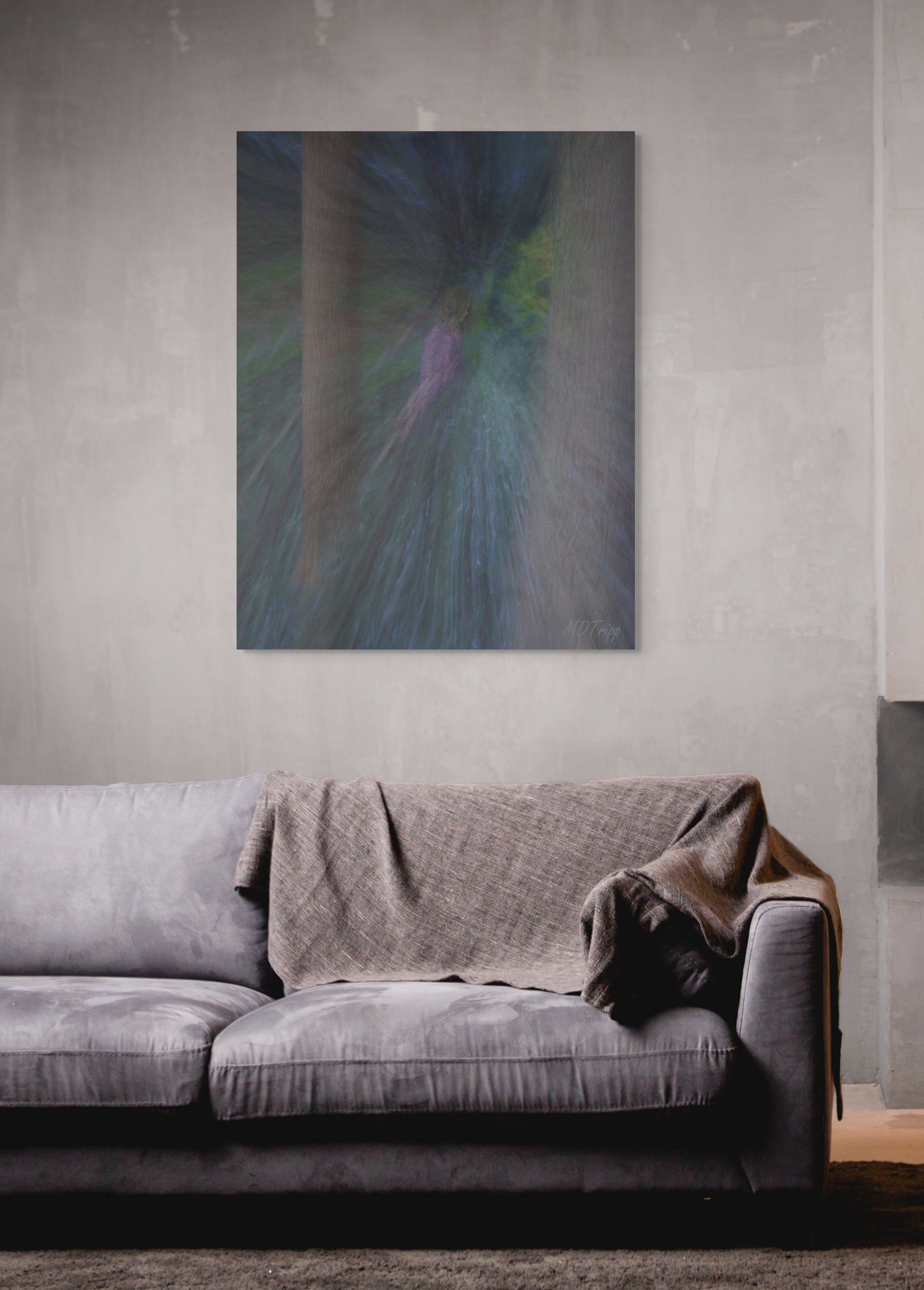 A captivating painting capturing a fleeting moment, with dynamic brushstrokes and a blend of vivid and soft tones.