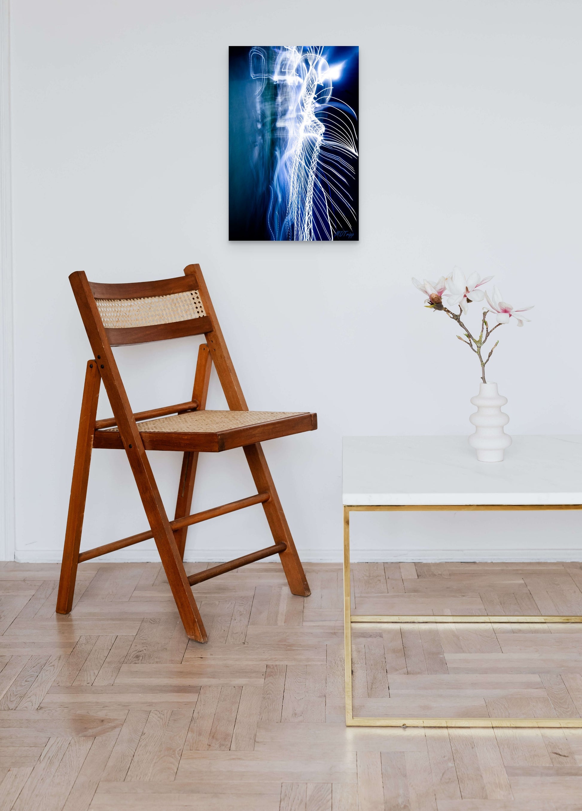An electrifying abstract painting inspired by the concept of amperage, featuring bold lines, vibrant colors, and dynamic energy.