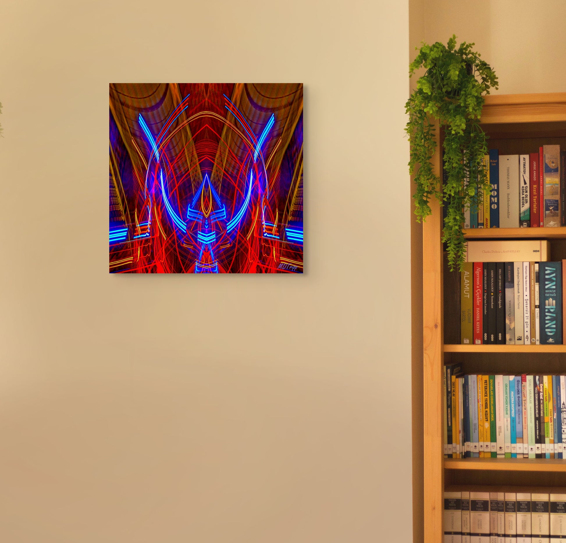 A futuristic painting inspired by Andromeda Command, featuring a space-themed setting with vibrant galaxies and dynamic starships.