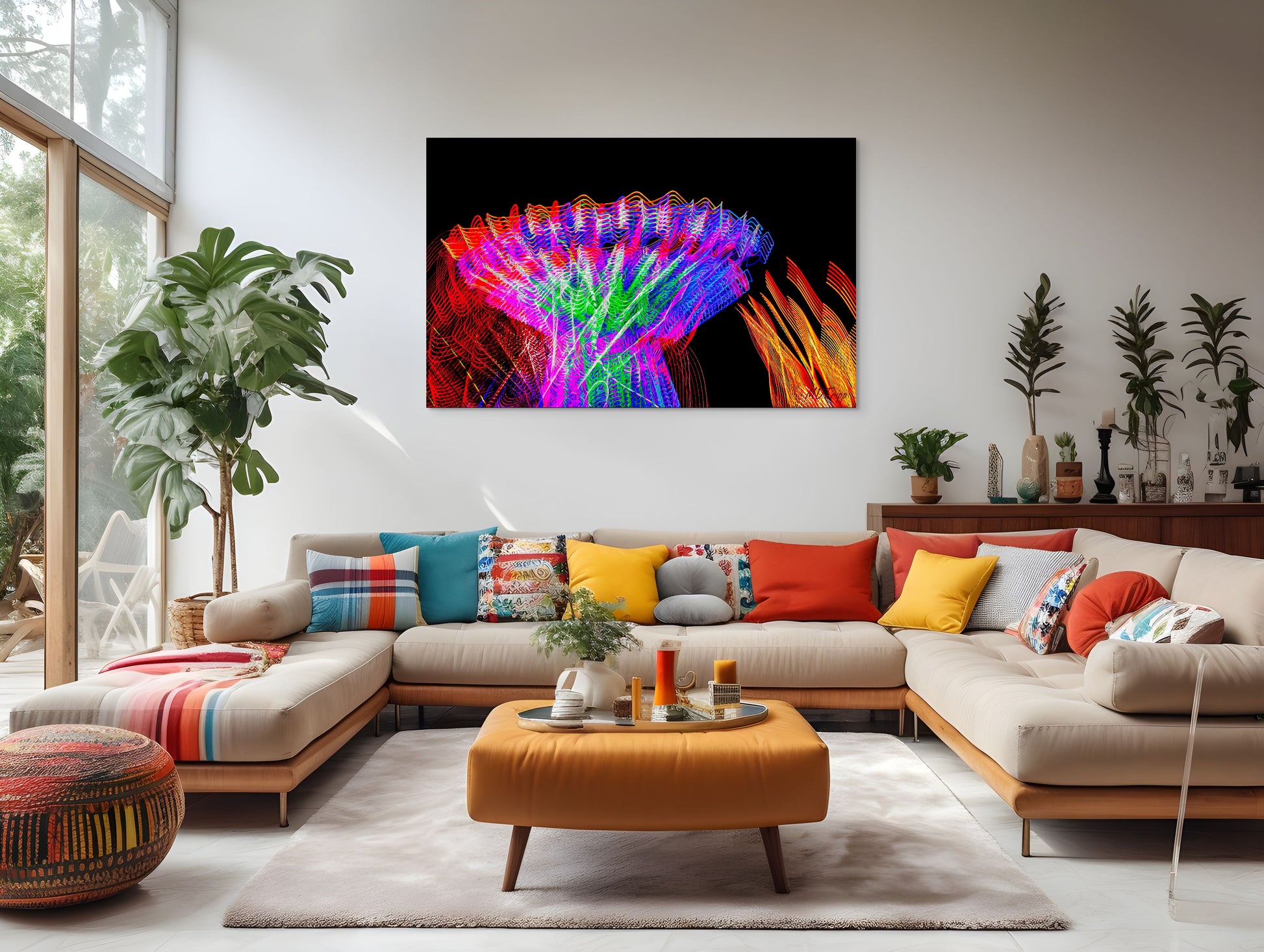 A lively painting capturing the excitement of a carnival, with bright colors, playful rides, and joyful figures enjoying the festivities.
