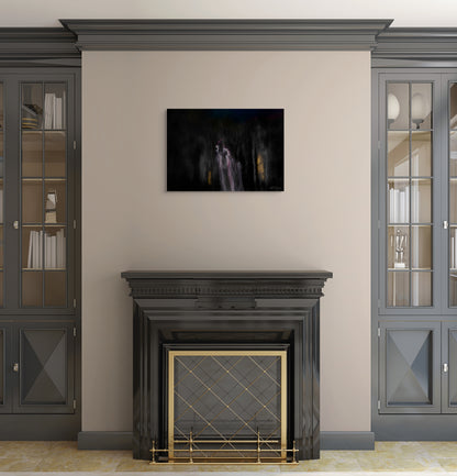 A meaningful painting celebrating the union, depicting two figures coming together in harmony with warm tones and a sense of unity.