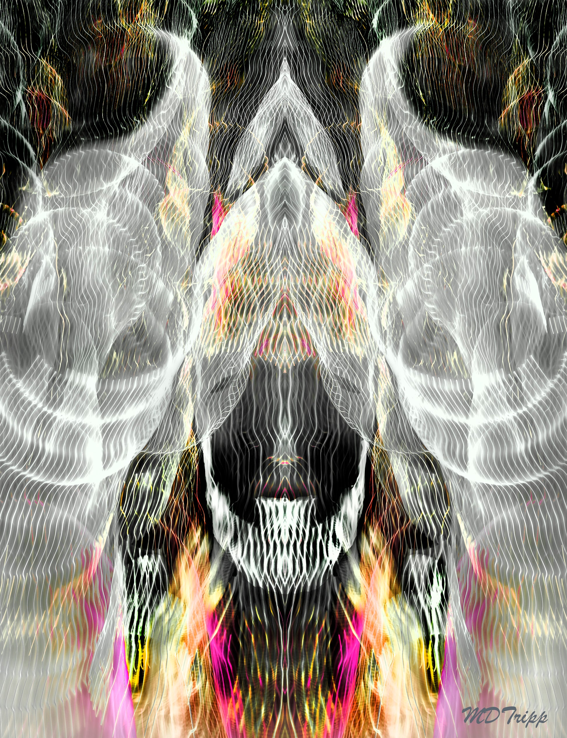 A commanding painting of a chieftain, showcasing a strong figure with intricate details and bold colors, symbolizing leadership and power.