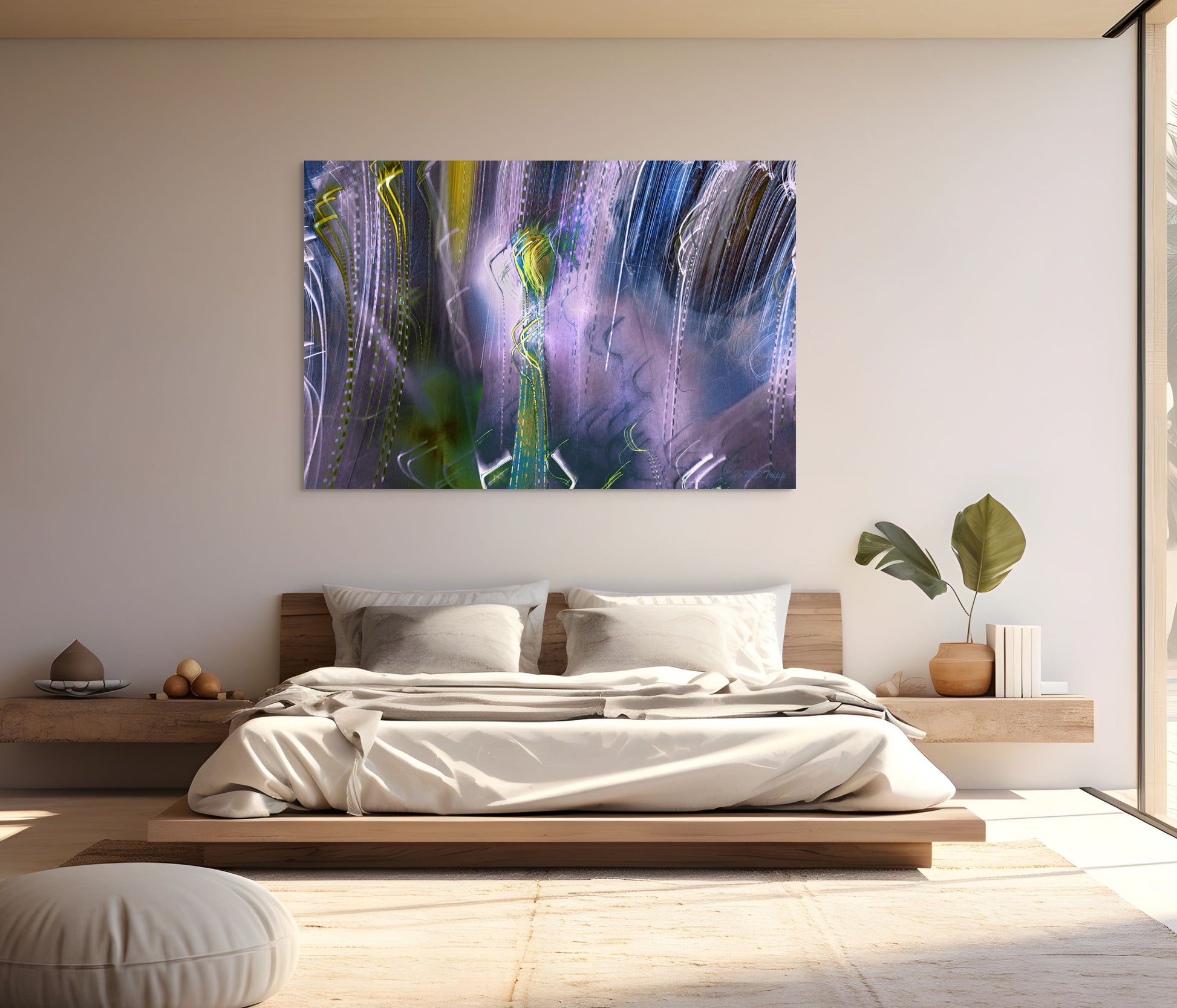 A sophisticated painting titled 'Her Premiere,' capturing a graceful figure in an elegant setting, symbolizing the moment of a debut or special performance.