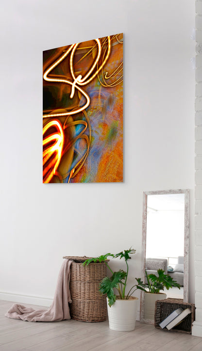 A captivating painting titled 'Inner Beauty,' featuring soft, radiant colors and abstract forms that symbolize the essence of beauty within.