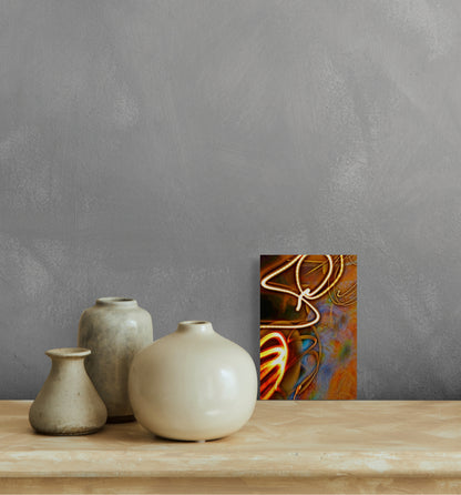 A captivating painting titled 'Inner Beauty,' featuring soft, radiant colors and abstract forms that symbolize the essence of beauty within.