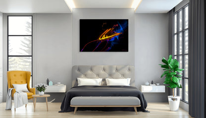 A lively painting titled 'Jammin,' capturing the energy and rhythm of musicians playing together, with vibrant colors and dynamic movement.