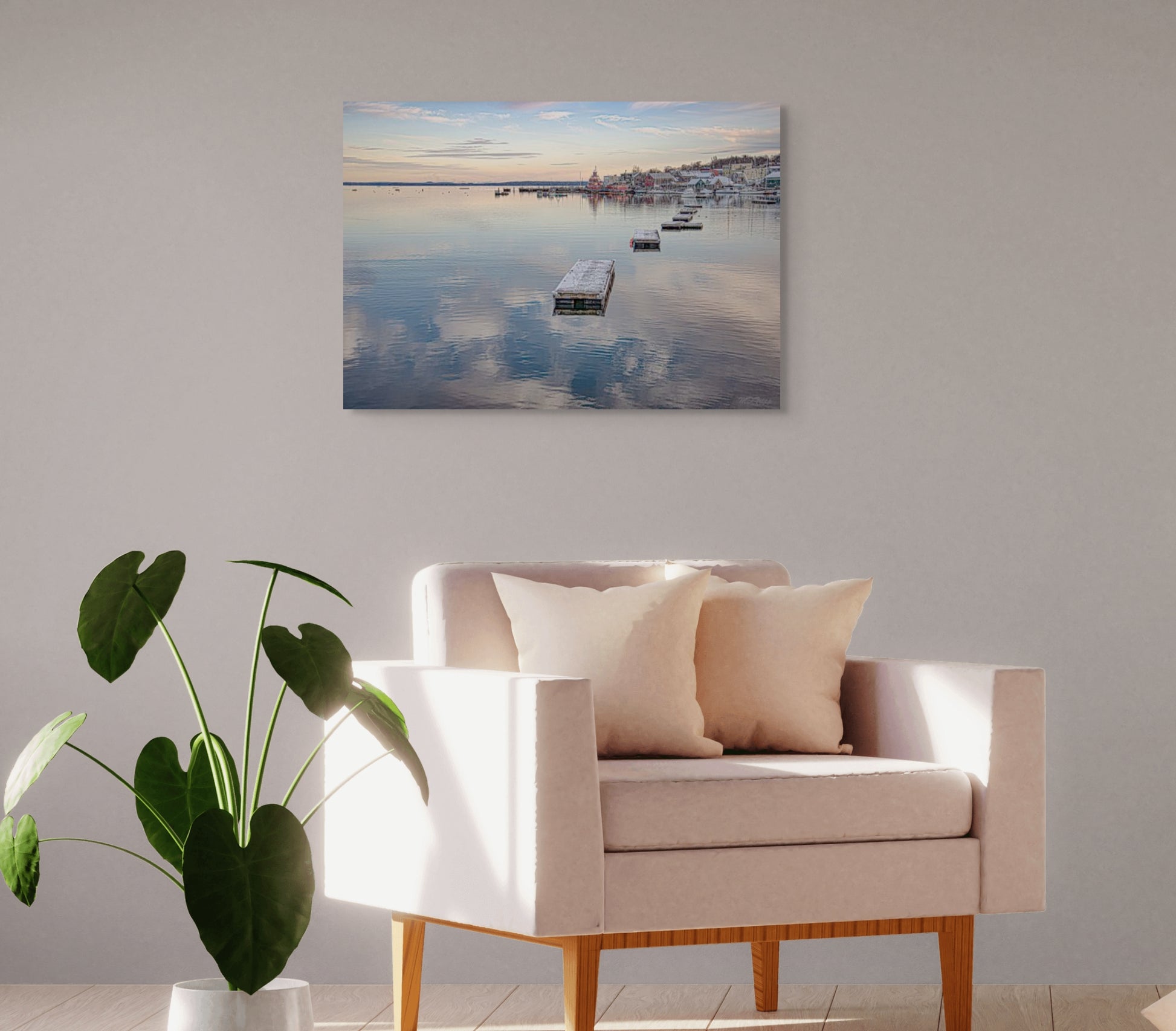 A captivating painting titled 'Links to Belfast,' showcasing a blend of historic and modern elements, reflecting the connections between past and present in Belfast.