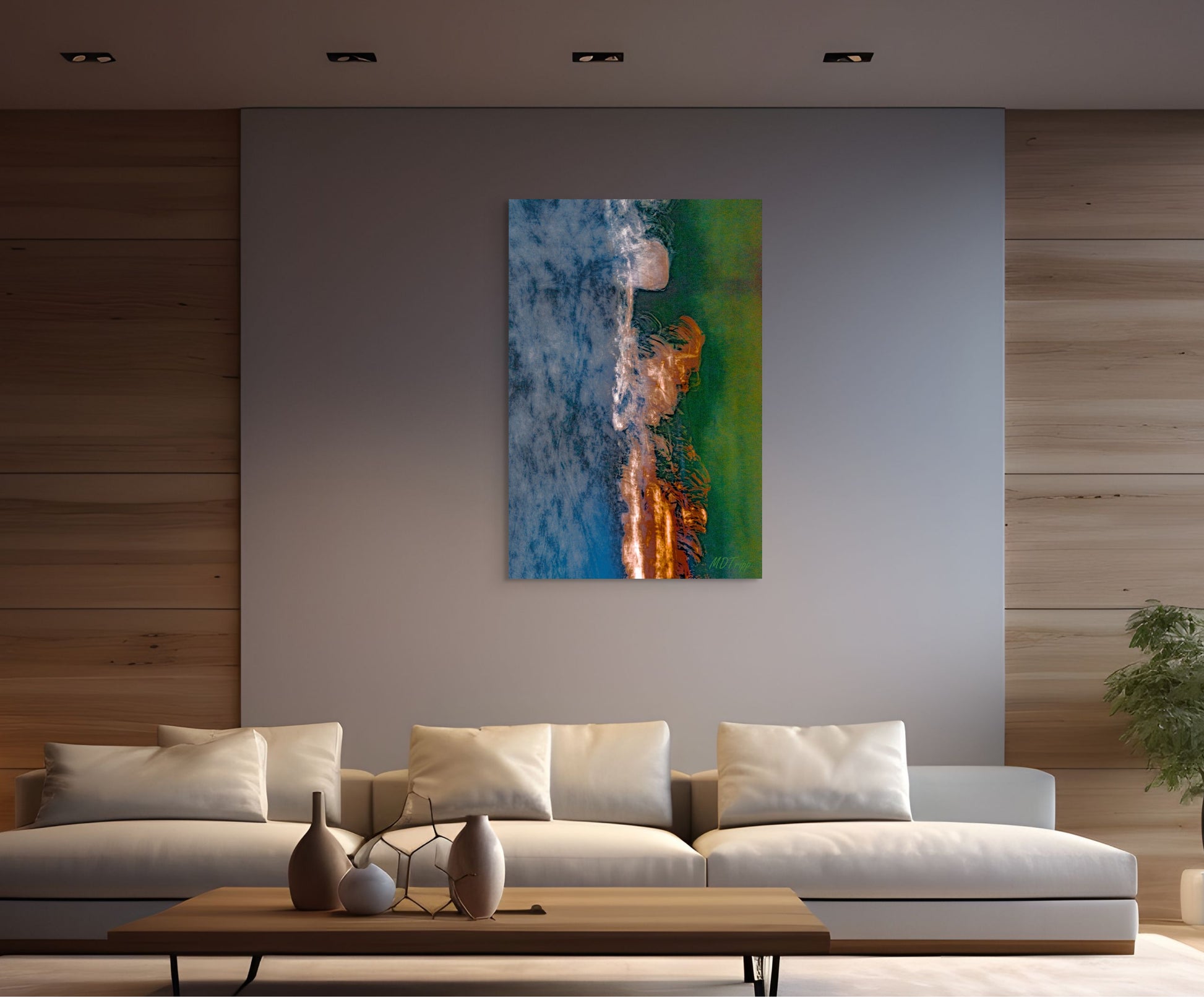 A poignant painting titled 'Long Lost Love,' capturing the essence of longing and nostalgia with soft, melancholic tones and subtle, tender imagery.