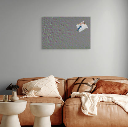 A contemplative painting titled 'Lost in Thought,' featuring a solitary figure or abstract imagery, symbolizing deep introspection and the complexity of the mind.
