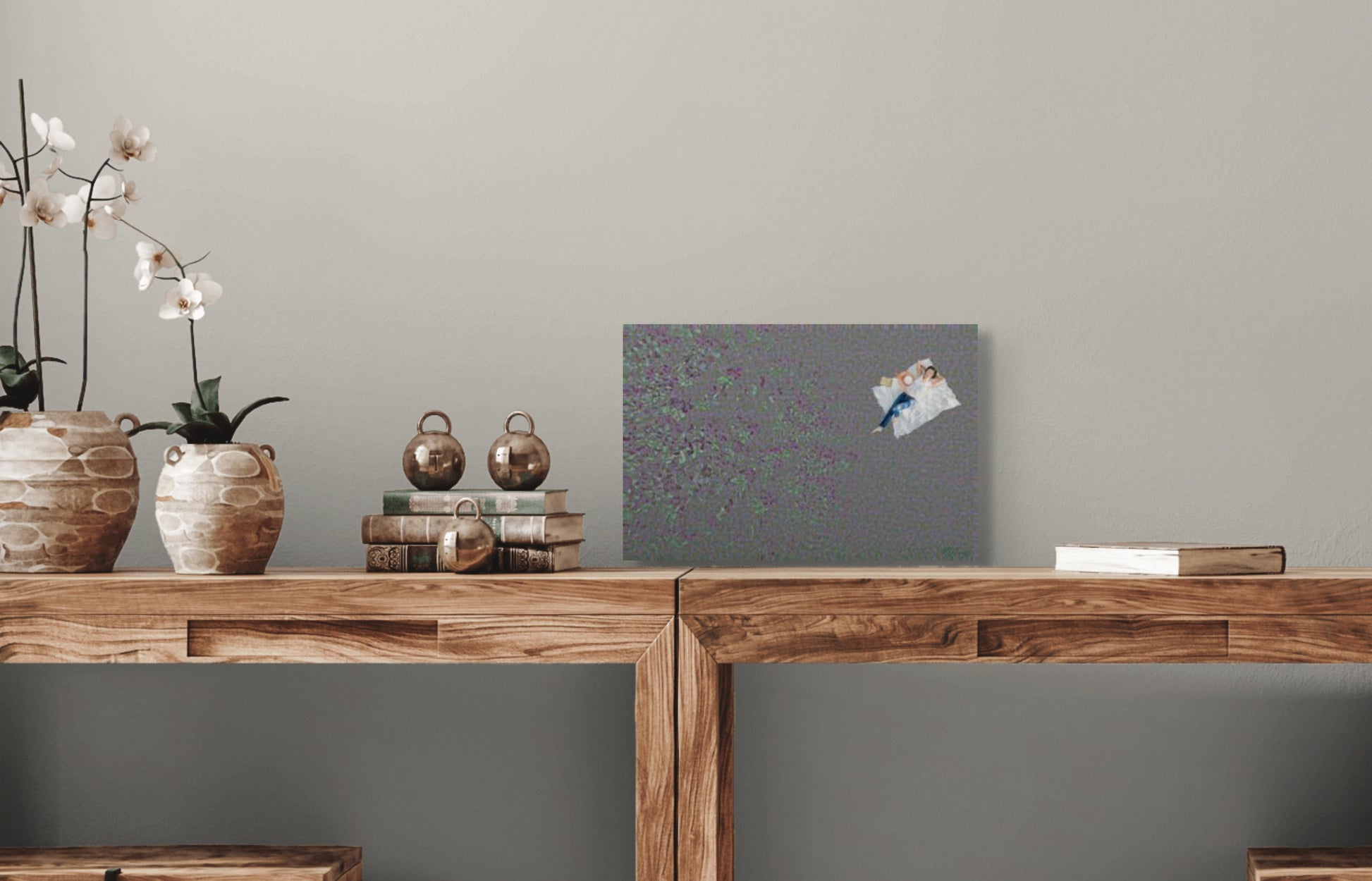 A contemplative painting titled 'Lost in Thought,' featuring a solitary figure or abstract imagery, symbolizing deep introspection and the complexity of the mind.
