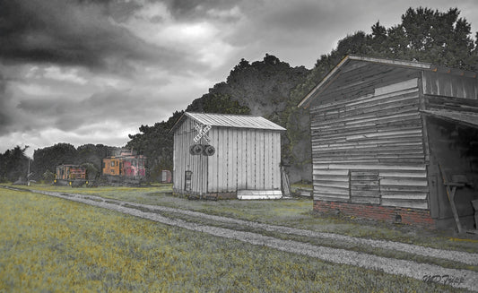 A thought-provoking painting titled 'Of Times Railing Past,' depicting the passage of time through abstract imagery and symbolic elements, evoking reflection on life's fleeting moments.