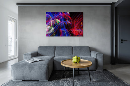 A vibrant painting titled 'Remembering Carnival,' capturing the lively and colorful atmosphere of a carnival, filled with movement, joy, and festive energy