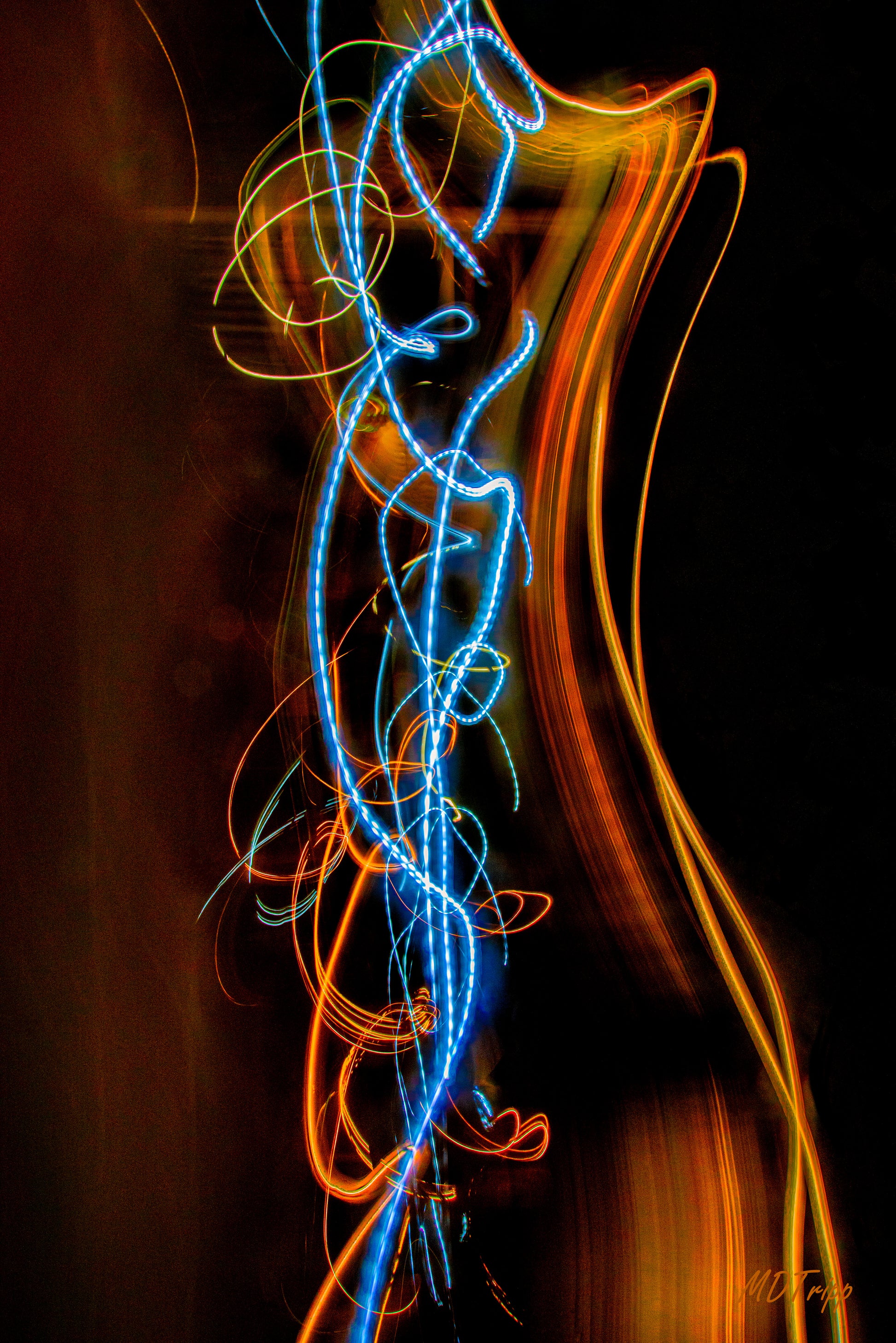 A vibrant painting titled 'Starlet Rising,' depicting a shining star or figure ascending against a colorful backdrop, symbolizing growth, brilliance, and emerging potential.
