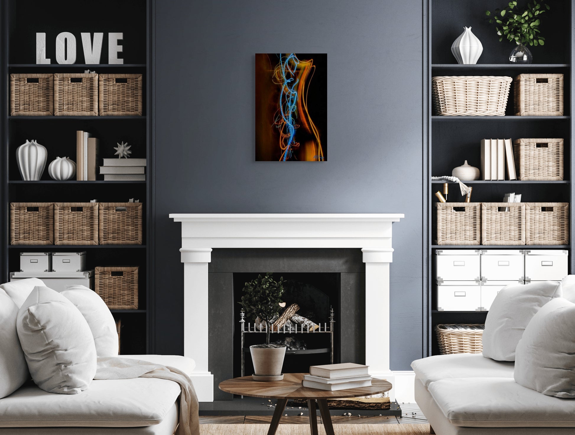 A vibrant painting titled 'Starlet Rising,' depicting a shining star or figure ascending against a colorful backdrop, symbolizing growth, brilliance, and emerging potential.