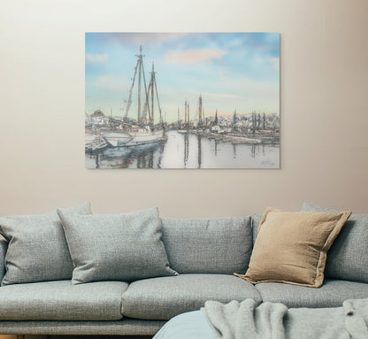 A heartwarming painting titled 'Time to Gather,' illustrating a scene of people or nature coming together, symbolizing unity, connection, and shared moments.