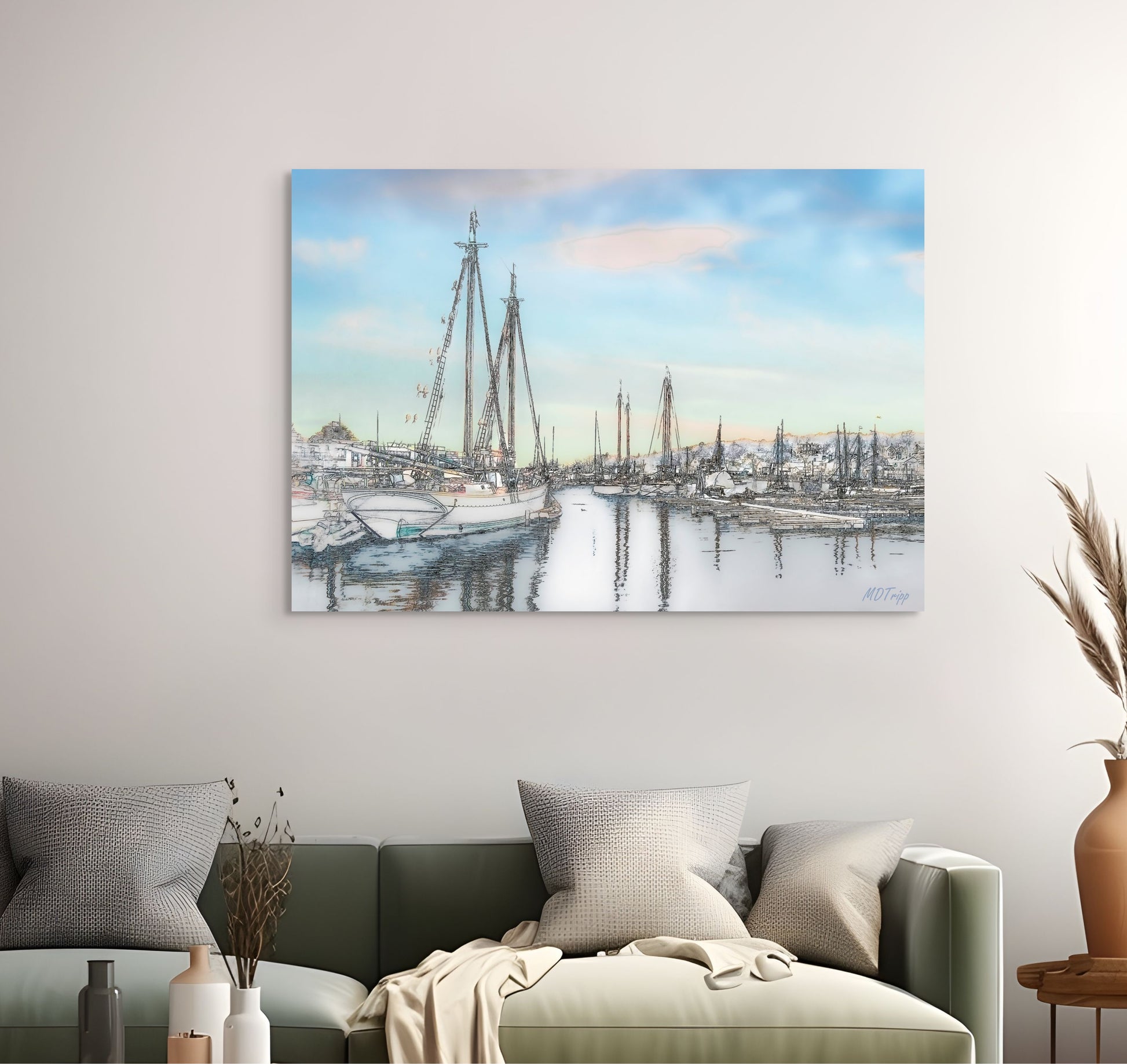 A heartwarming painting titled 'Time to Gather,' illustrating a scene of people or nature coming together, symbolizing unity, connection, and shared moments.
