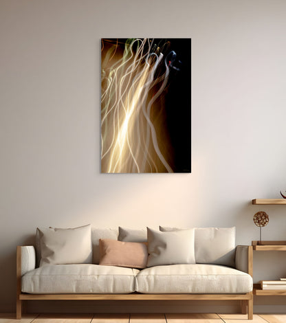 An evocative painting titled 'Trails of Touch,' featuring abstract or figurative elements that convey the intimacy and connection of touch, symbolizing emotion and human connection.