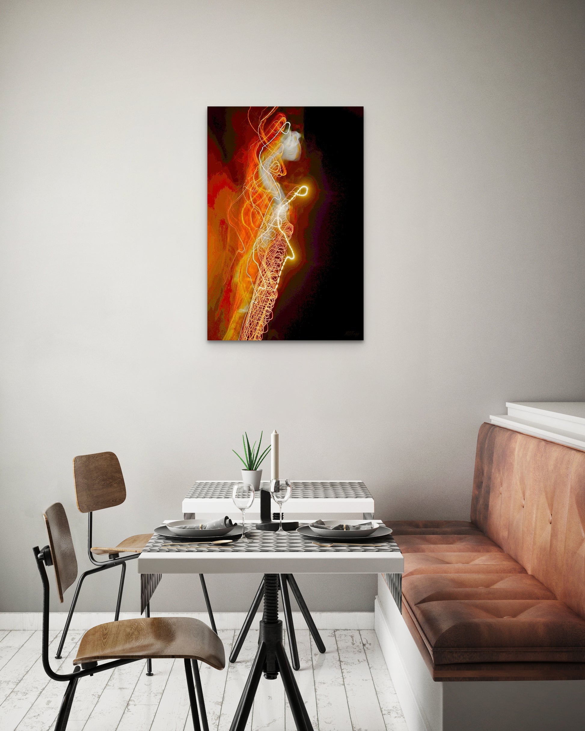 A mysterious painting of an uncertain night out, featuring shadowy figures, moody tones, and an enigmatic atmosphere.