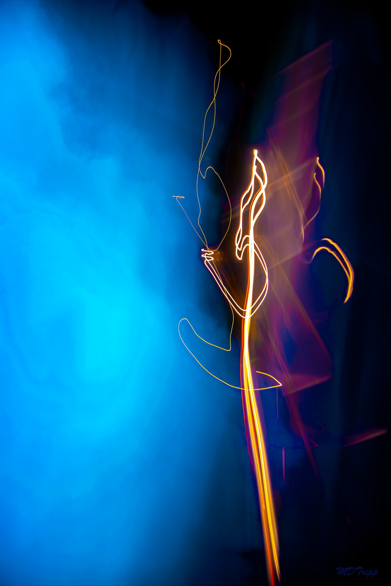 A dynamic painting titled 'Hard Jazz,' featuring bold, abstract forms and energetic lines that reflect the intensity and rhythm of jazz music.